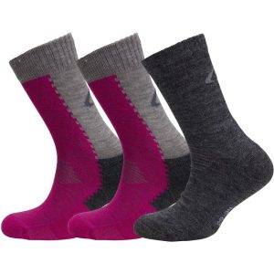 Ulvang, Allround Jr, Beetroot/Charcoal Melange, 3pk Ullsokker
