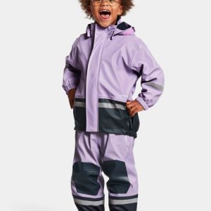 Didriksons, Boardman Kids Set 8, Digital Purple, Regnsett