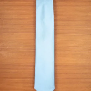 Light Blue Jacquard 3-Fold Silk Tie
