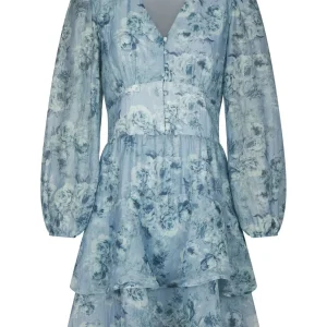 Mabella Crepe Print Dress