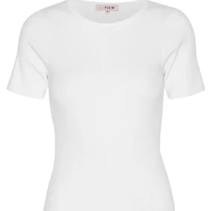 Rib Knit Short Sleeve Top